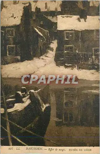 Cartes postales Bartsoen Effet de Neige Musee de Liege