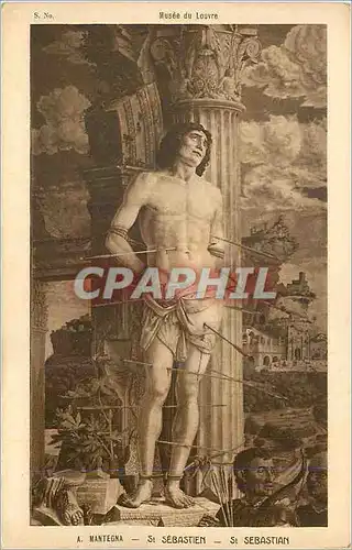 Cartes postales Musee du Louvre A Mantegna St Sebasien