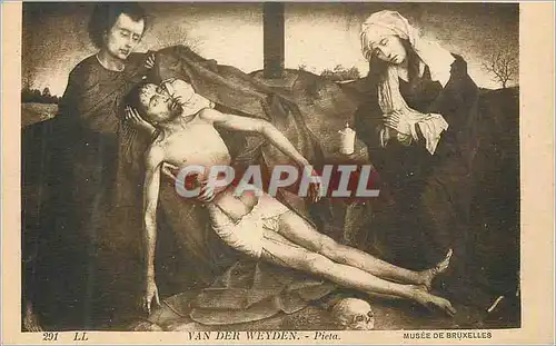 Cartes postales Van Der Weyden Pieta Musee de Bruxelles