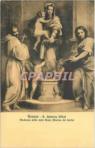 Cartes postales Firenze R Galleria Uffizi Madonna detta Delle Arpie (Andrea Del Sarto)