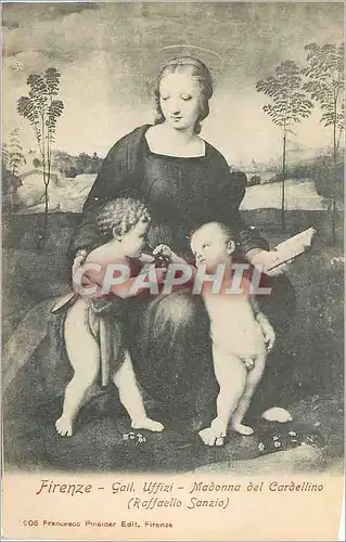 Cartes postales Firenze Galleria Uffizi Madonna Del Cardellino (Raffaello Sanzio)