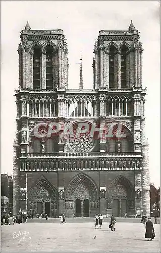 Moderne Karte Paris Notre Dame