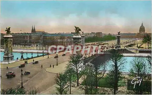 Moderne Karte Paris et Ses Merveilles Le Pont Alexandre III (1900) et L'Esplanade des Invalides