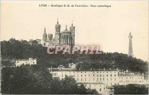 Ansichtskarte AK Lyon Basilique N D de Fourviere Tour Metallique