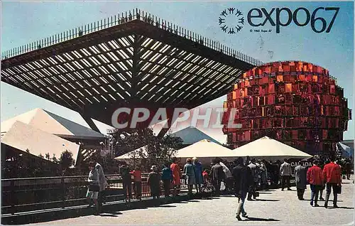 Moderne Karte Montreal Canada Le Pavillon du Canada Expo 67