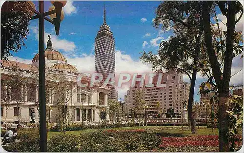 Moderne Karte Place of Fine Arts and Latin American Tower Mexico D F