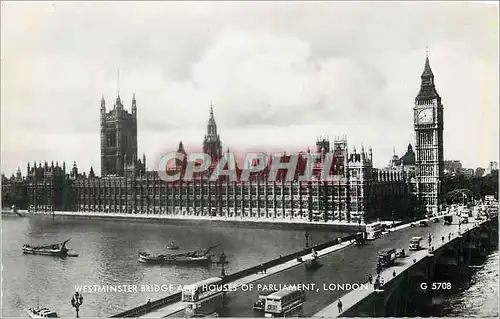 Moderne Karte Westminster Bridge and Houses of Parliament London