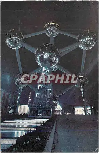 Moderne Karte Atomium la nuit Bruxelles
