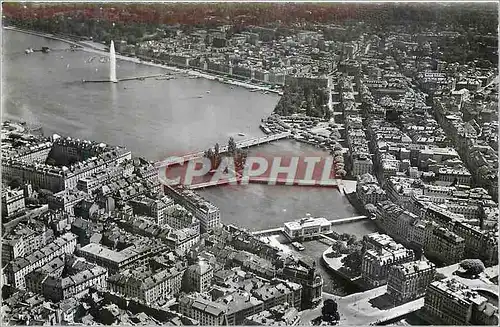 Cartes postales moderne Geneve Vue Aerienne sur la Ville et la Rade