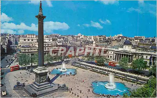 Moderne Karte Trafalgar Square and Nelsone's Column London