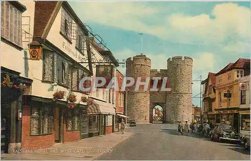 Moderne Karte Falstaff Hotel and West Gate Canterbury