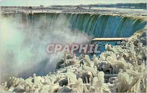 Moderne Karte Horseshoe Falls in Winter Splendour Taken From Niagara Falls Canada