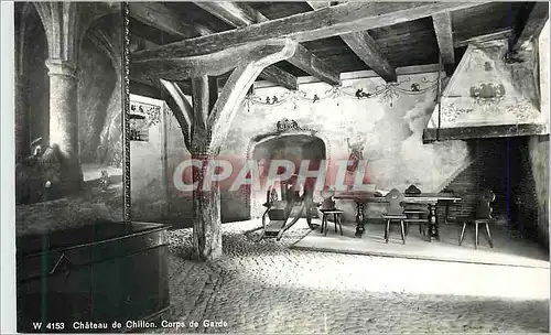 Moderne Karte Chateau de Chillon Corps de Garde