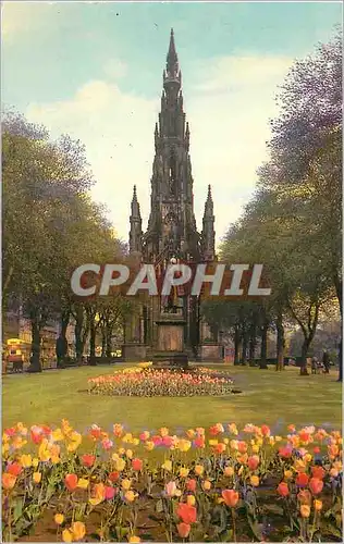 Moderne Karte The Scott Monument Edinburgh