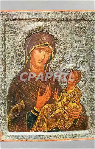 Cartes postales moderne Icone Sainte Vierge Avec Ange Musee d'Ohrid
