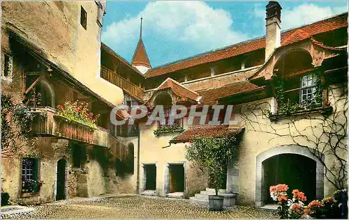 Ansichtskarte AK Chateau de Chillon la Premiere Cour