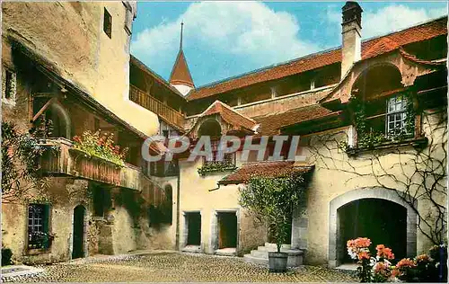 Cartes postales Chateau de Chillon la Premiere Cour