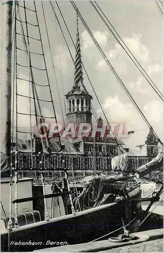 Cartes postales Copenhague La Bourse Bateau