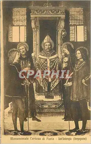 Cartes postales Monumantale Cortosa di Pavia Sant'Ambrogio (Borgognone)