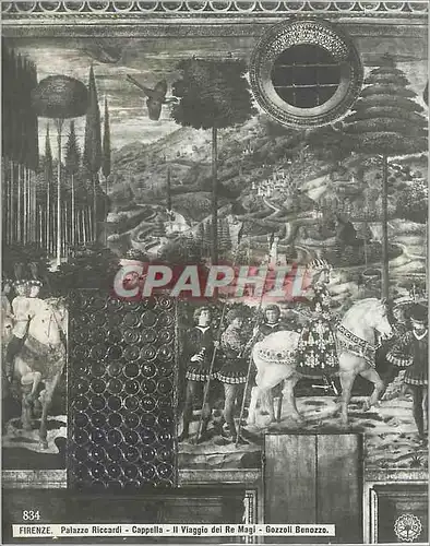 Cartes postales Firenze Palazzo Riccardi Cappella II Vioggio dei Re Magi Gozzoli Benozza