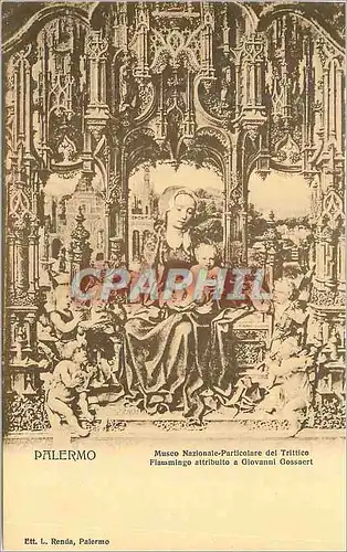 Cartes postales Palermo Museo Nazionale Paricolare del Trittico Fiammingo attribuito a Giovanni Gossaert