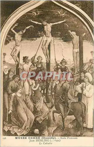 Cartes postales Musee Conde (Chantilly Ecole Flamande Jean Memling Le Calvaire