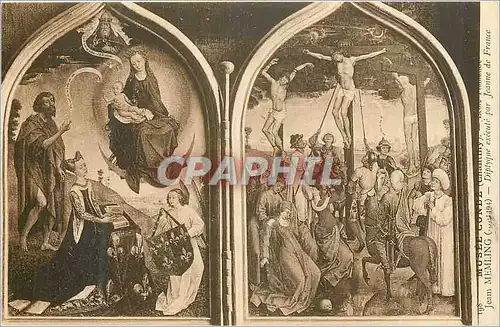Cartes postales Musee Conde (Chantilly Ecole Flamande Jean Memling Diplyque Execute par Jeanne de France