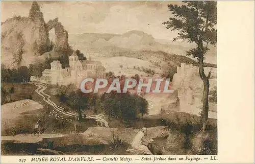 Cartes postales Musee Royale d'Anvers Cornelis Metsys Saint Gerome dans un Paysage
