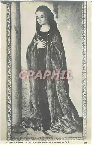 Cartes postales Firenze Galleria Uffizi La Vergine Annunziata Melozza