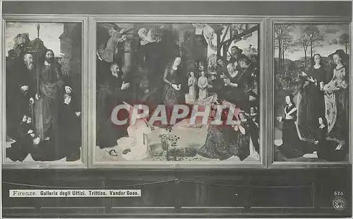 Cartes postales Firenze Galleria Degli Uffizi Trittico Vander Goes