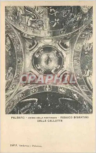Cartes postales Palermo Chiesa Della Martorana Mosaico Bisantino Della Callotta