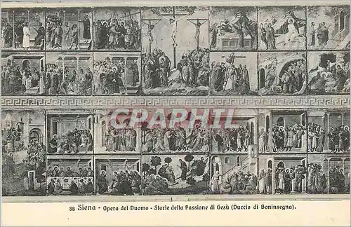 Cartes postales Siena Opera del Duomo Storie della Passione di Gesu Duccio Buoninsegna
