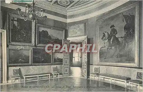 Ansichtskarte AK Palais du Compiegne Salon de Stue Bonaparte a Marrengo (Tableau) Napoleon 1er