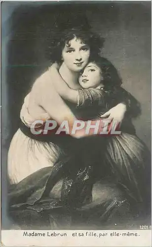 Cartes postales Madame Lebrun et sa Fille Par Elle Meme