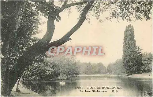 Ansichtskarte AK Bois de Boulogne Le Lac St James EM