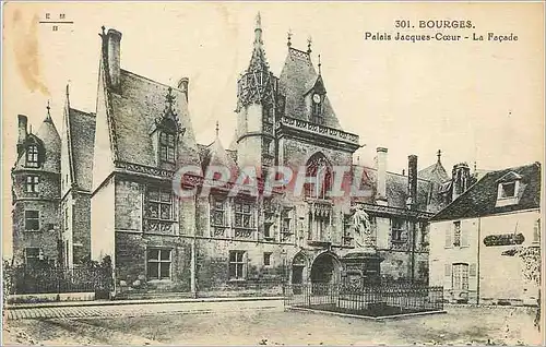 Cartes postales Bourges Palais Saint Jacques coeur La Facade