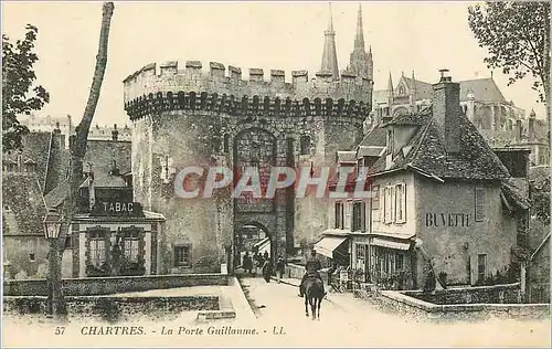 Ansichtskarte AK Chartres La Porte Guillaume Buvette