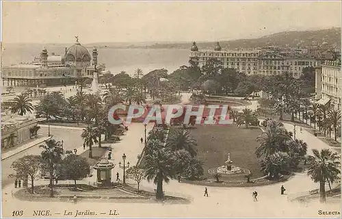 Cartes postales Nice les Jardins