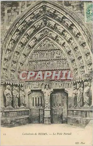 Ansichtskarte AK Cathedrale de Reims Le Petit Portail