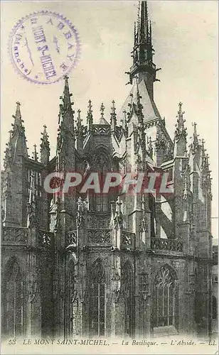 Cartes postales Le Mont Saint Michel La Basilique l'Abside