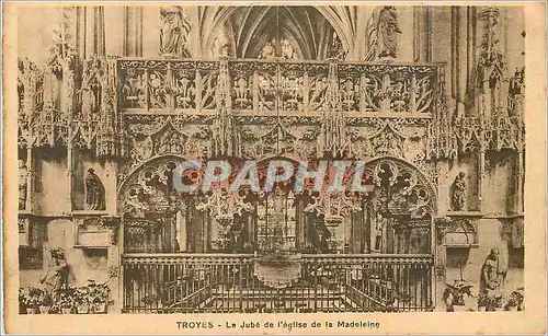 Cartes postales Troyes Le Jube de l'Eglise de la Madeleine