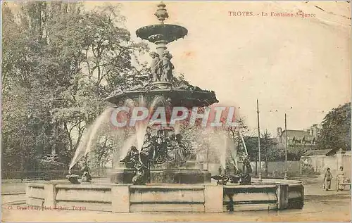 Cartes postales Troyes La Fontaine argence