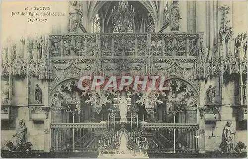 Cartes postales Troyes Jube de l'Eglise Ste Madeleine