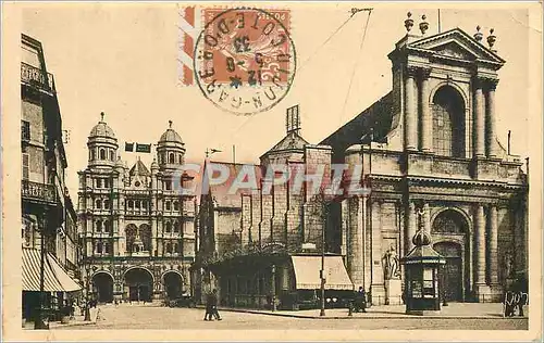 Ansichtskarte AK Dijon (Cote d'Or) Bourse du Commerce Eglise St Michel