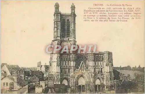 Ansichtskarte AK Troyes La Cathedrale St Pierre