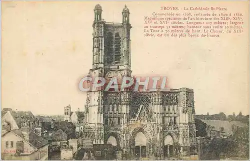 Cartes postales Troyes La Cathedrale St Pierre