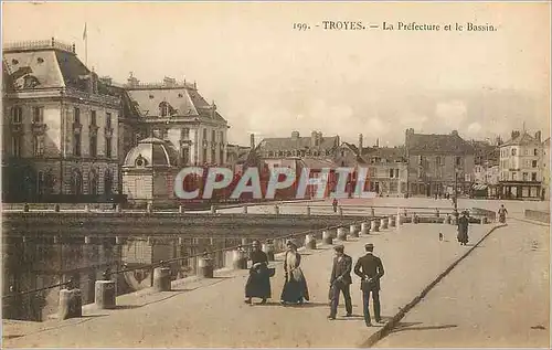 Cartes postales Troyes La Prefecture et le Bassin