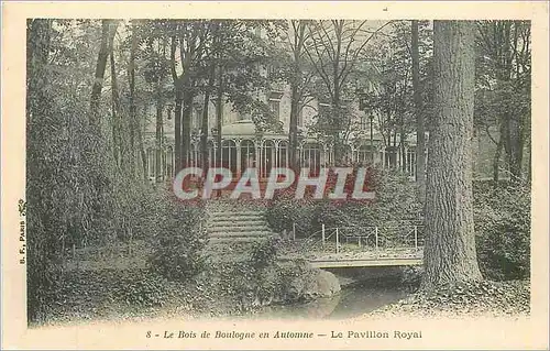 Cartes postales Bois de Boulogne en Automne Le Pavillon Royal