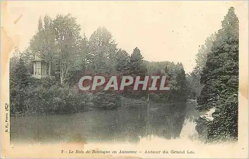Cartes postales Bois de Boulogne en Automne Autour du Grand Lac