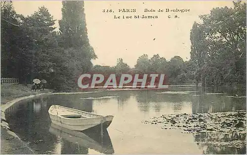 Ansichtskarte AK Paris Bois de Boulogne Le Lac St James